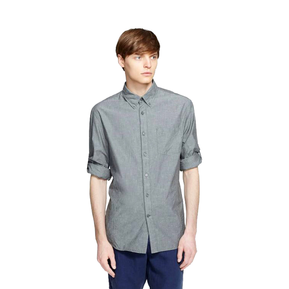 John Varvatos Star U.S.A. Men's Stitch Patterend Shirt ( Kelp , 2X-Large ) Kelp 2 X Large U1