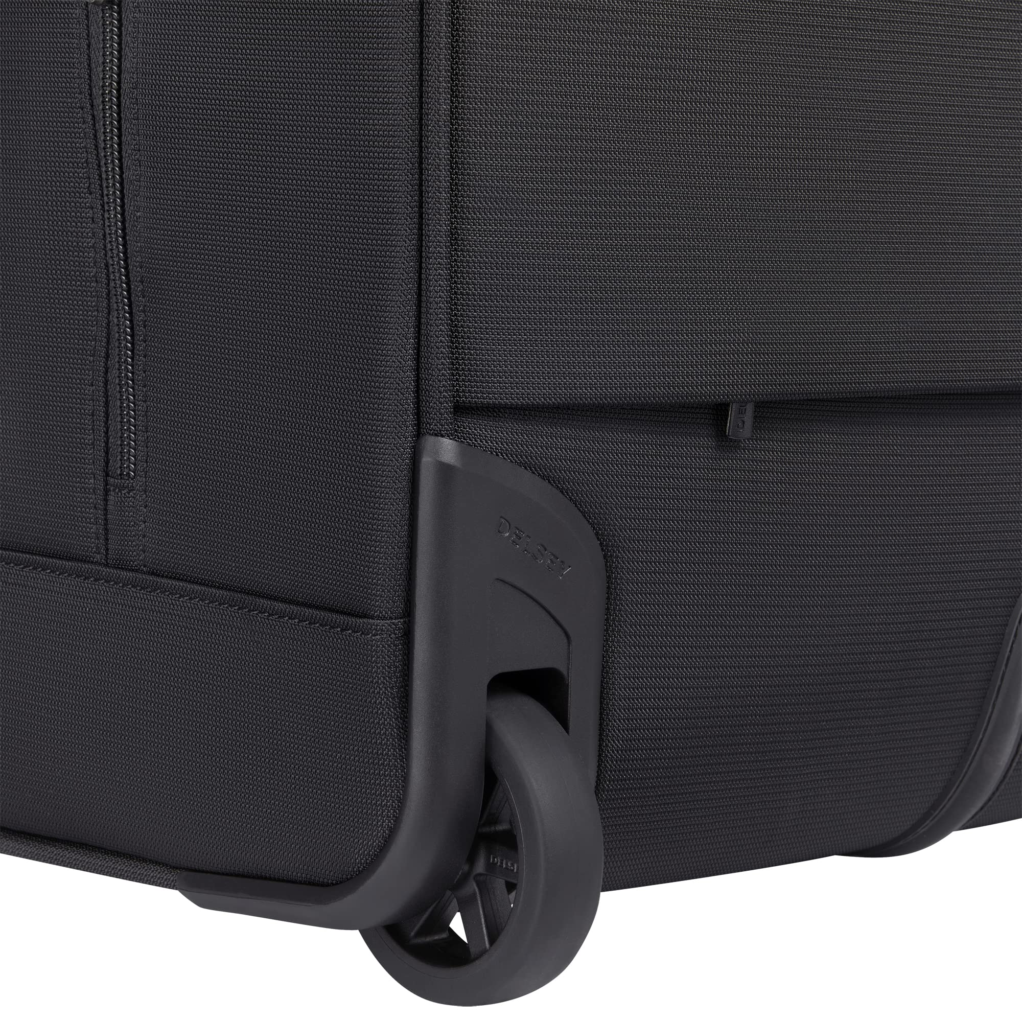 DELSEY Paris Helium DLX Softside Luggage Under-Seater with 2 Wheels ( Black , Carry on 16 Inch ) Black Carry On 16 Inch U1