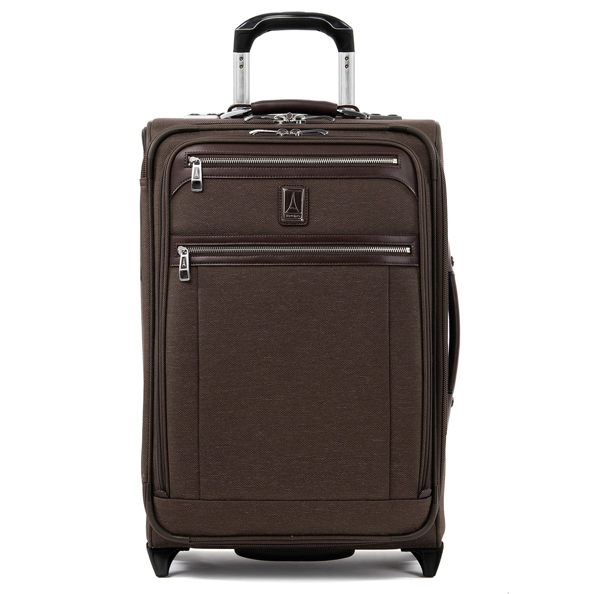 Travelpro Platinum Elite Softside Expandable Luggage, 2 Wheel Upright Suitcase, USB Port, Men and Women ( Rich Espresso , Carry-On 22-Inch ) Rich Espresso Carry On 22 Inch U6
