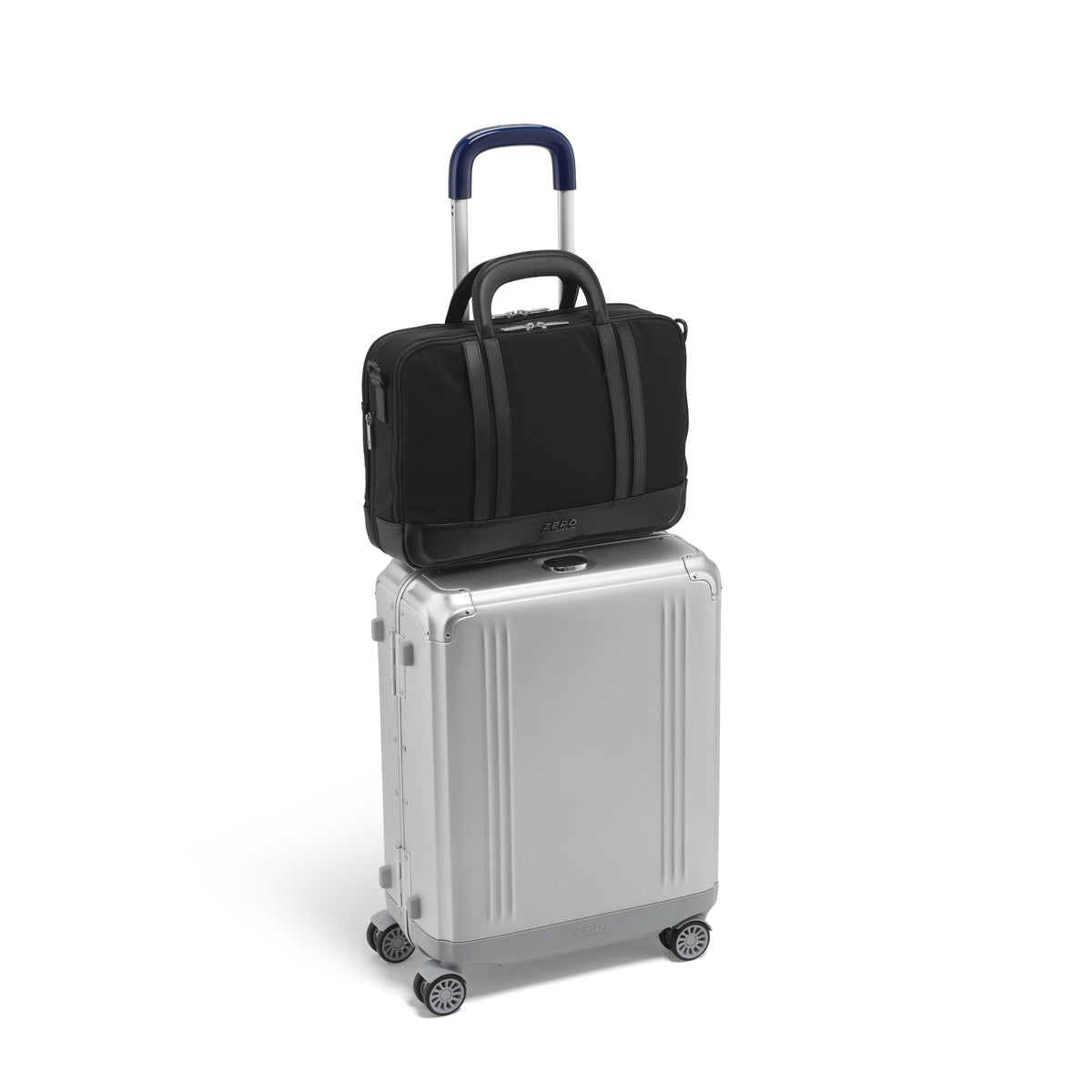 ZERO Halliburton The Journal Nylon Lightweight Briefcase ( Black , Expandable Briefcase ) Black Expandable Briefcase U1