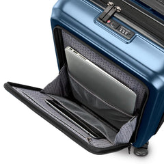 Samsonite Octiv Hardside Spinner ( Blue Denim , Front Pocket Carry-On 21 inch ) Blue Denim Front Pocket Carry On 21 Inch U8