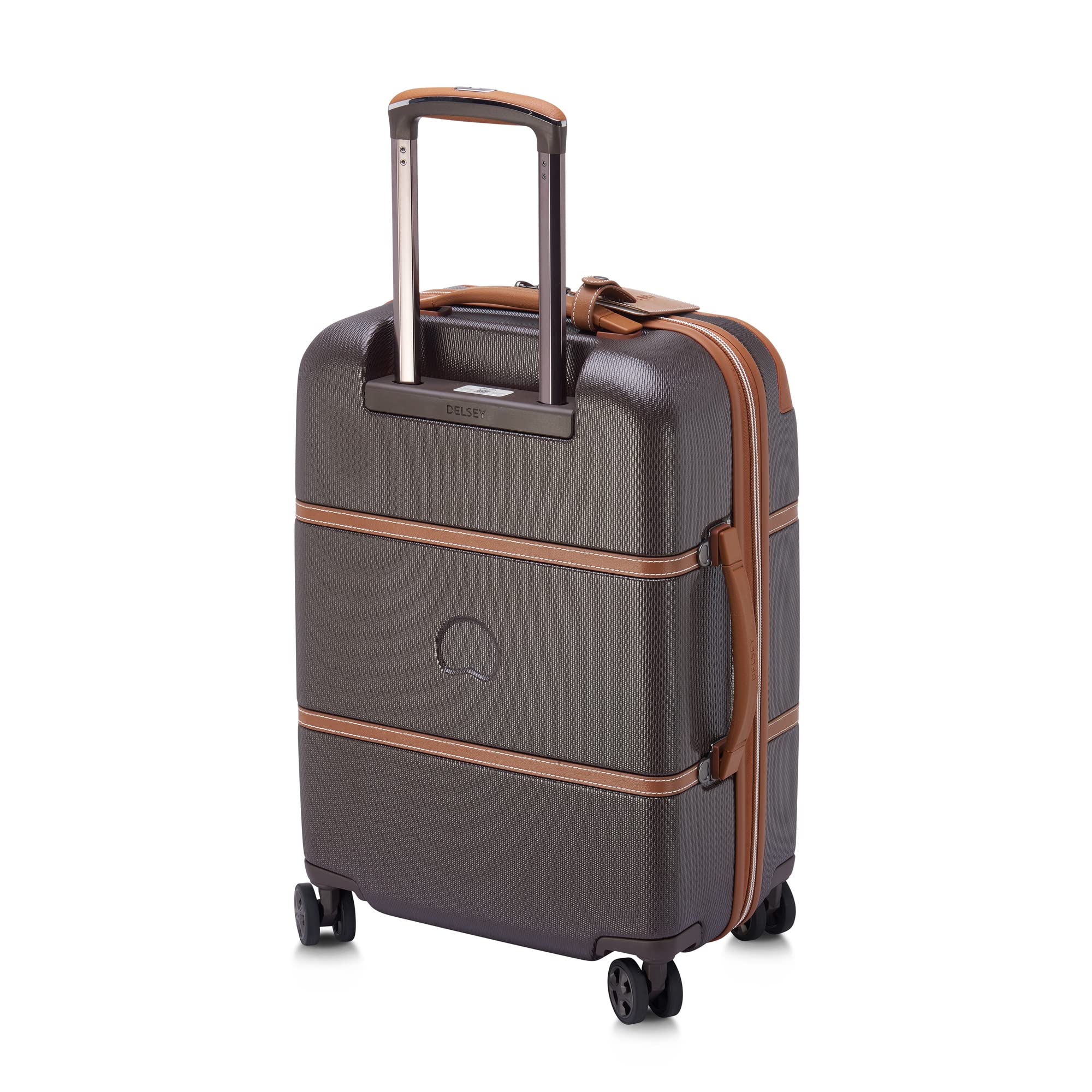 DELSEY Paris Chatelet Air 2.0 Hardside Luggage with Spinner Wheels Chocolate Brown Carry On 21 Inch U1