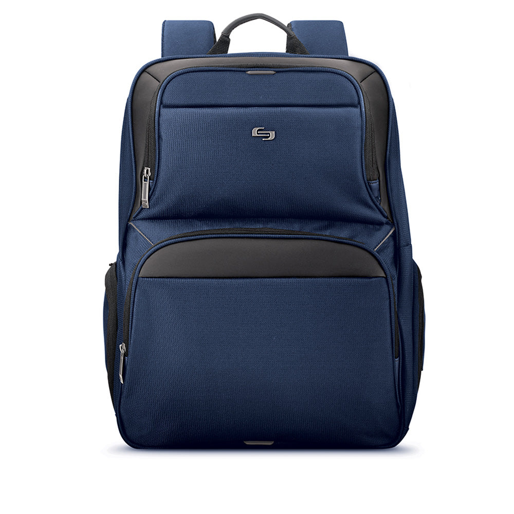 Solo New York Ambition Backpack – Stylish 17.3" Laptop Backpack with Tablet Pocket, Organizer Section, Padded Back & Straps – Perfect for Professionals & Travel ( Navy , One Size ) Navy One Size U1
