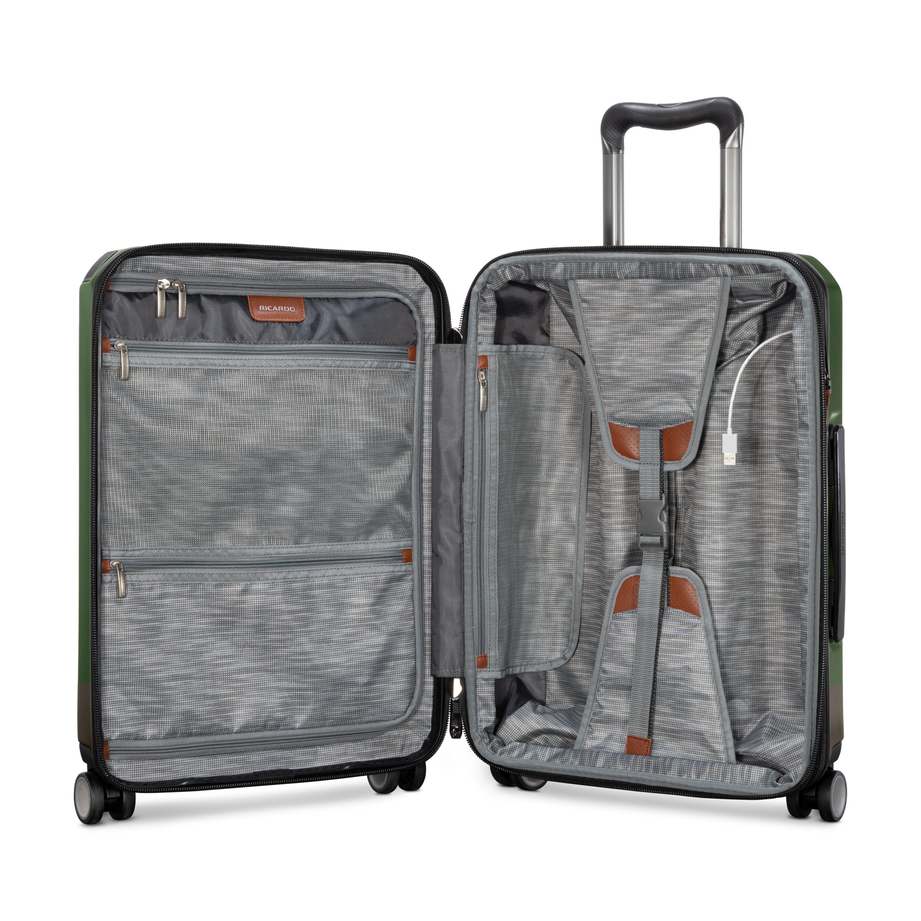 Ricardo Beverly Hills Montecito 2.0 Hardside with Dual Spinning Wheels, Expandable with Comfort Grip for Easy Packing and Moving, Men and Women U1