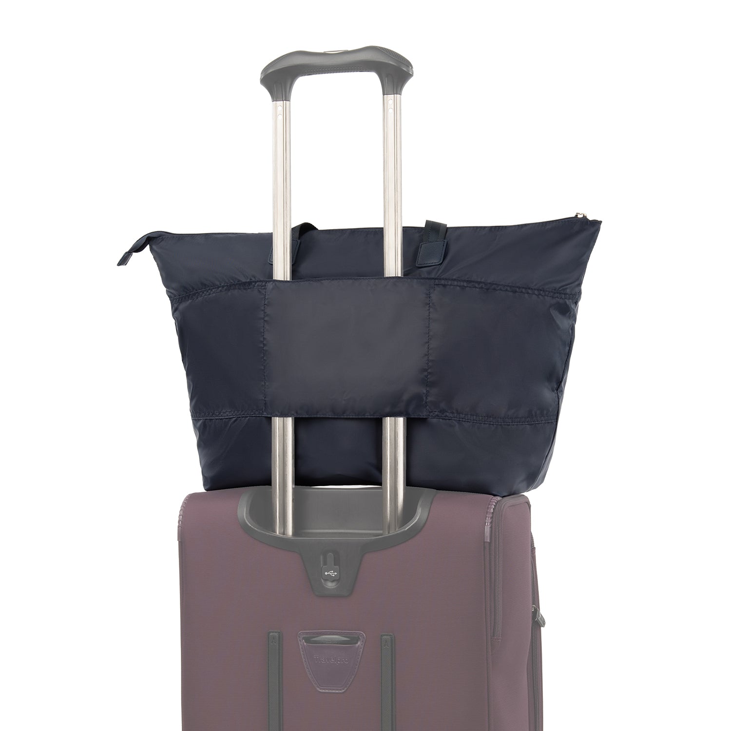 Travelpro Essentials Foldable Tote ( Navy , One Size ) Navy One Size U4