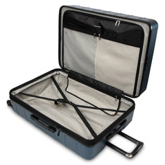 Ricardo Beverly Hills Cambria Hardside Luggage | Stylish Suitcase with Wheels for Effortless Travel, Expandable and Secure TSA-Locked Packing 29-inch Large Checked ( Blue Pearl , Checked Large 29-Inch ) Blue Pearl Checked Large 29 Inch U1