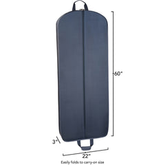 WallyBags 60" Deluxe Travel Garment Bag ( Navy , 60-Inch ) Navy 60 Inch U8