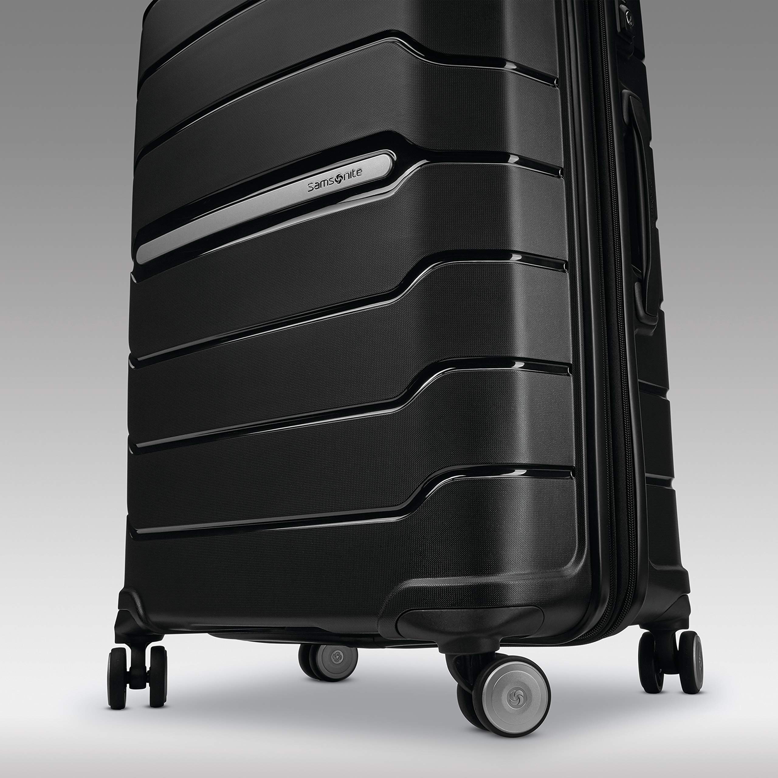 Samsonite Freeform Hardside Expandable with Double Spinner Wheels ( Black , Checked-Large 28-Inch ) Black Checked Large 28 Inch U24