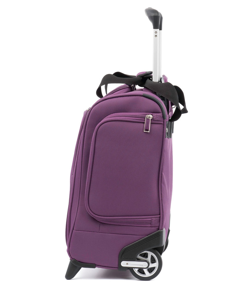 Travelpro Skypro Lightweight Airline Size Carry On Luggage Trolley Suitcase ( Orchid Purple , 2-Wheel Underseat Bag ) Orchid Purple 2 Wheel Underseat Bag U3