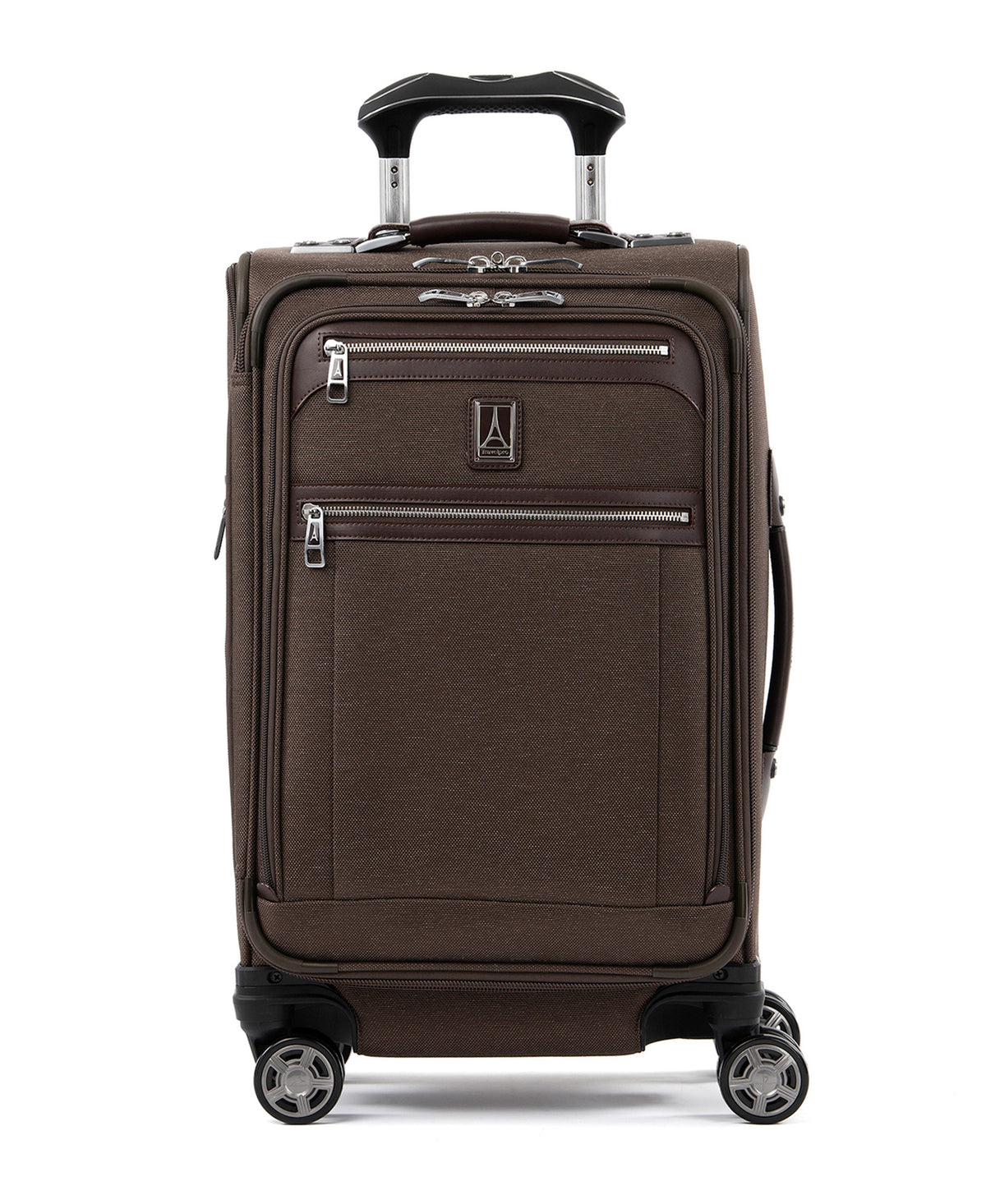 Travelpro Platinum Elite Softside Expandable Carry on Luggage, 8 Wheel Spinner Suitcase, USB Port, Suiter, Men and Women, Carry On 21-Inch ( Rich Espresso Brown , Carry-On 21-Inch ) Rich Espresso Brown Carry On 21 Inch U4