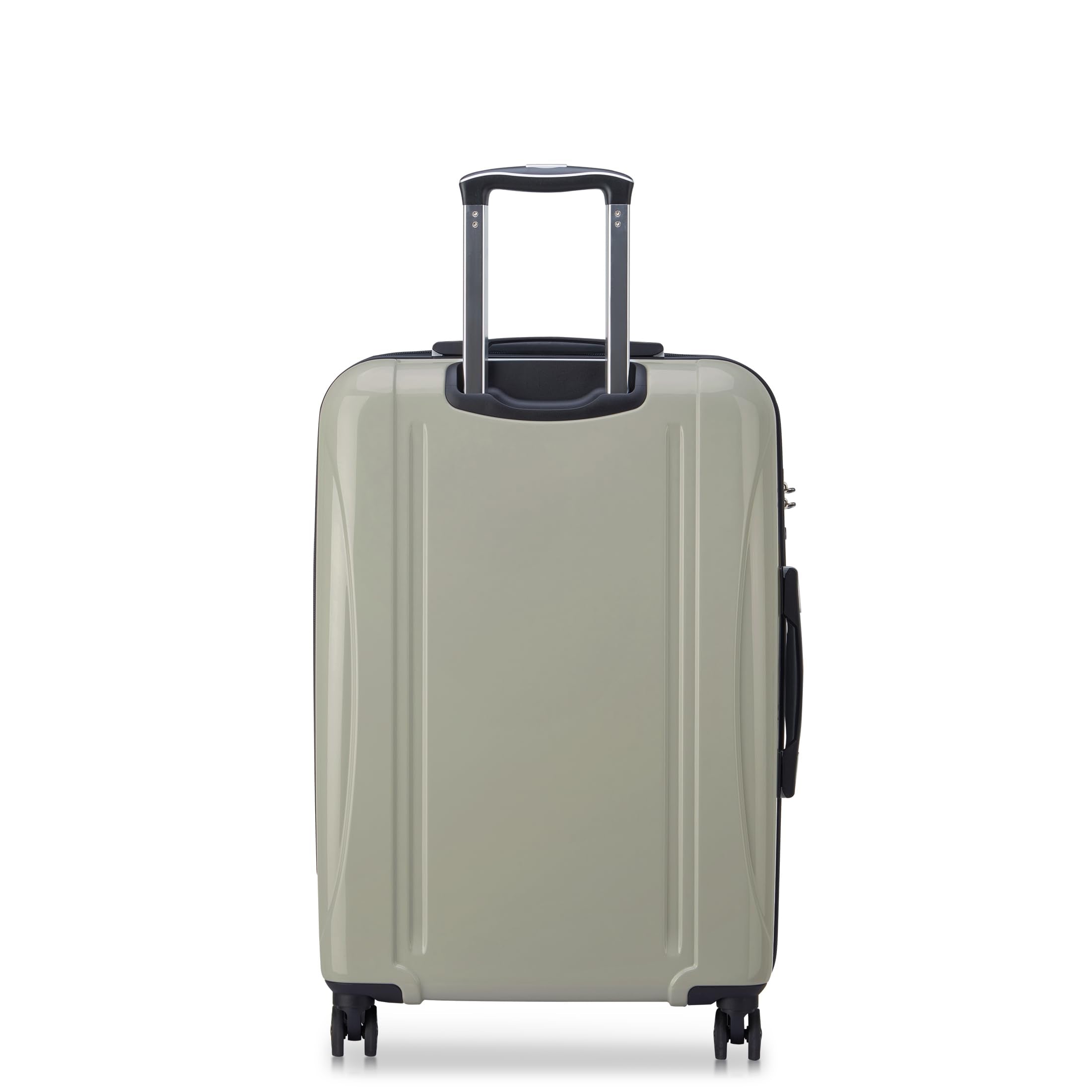 DELSEY Paris Helium Aero Hardside Expandable Luggage with Spinner Wheels ( Latte , Checked-Medium 25 Inch ) Latte Checked Medium 25 Inch U5