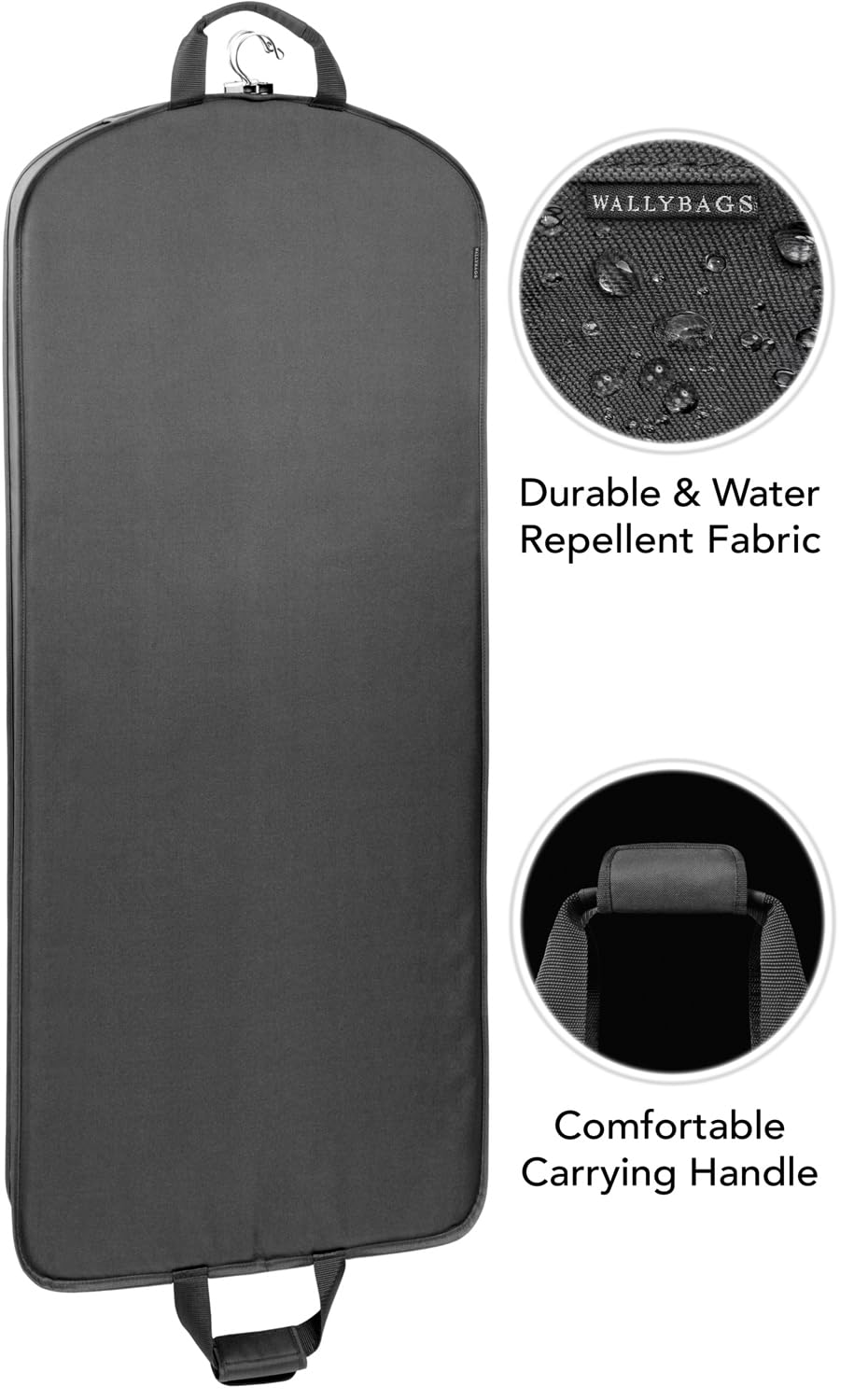 WallyBags 60" Deluxe Travel Garment Bag ( Graphite , 60-inch ) Graphite 60 Inch U2