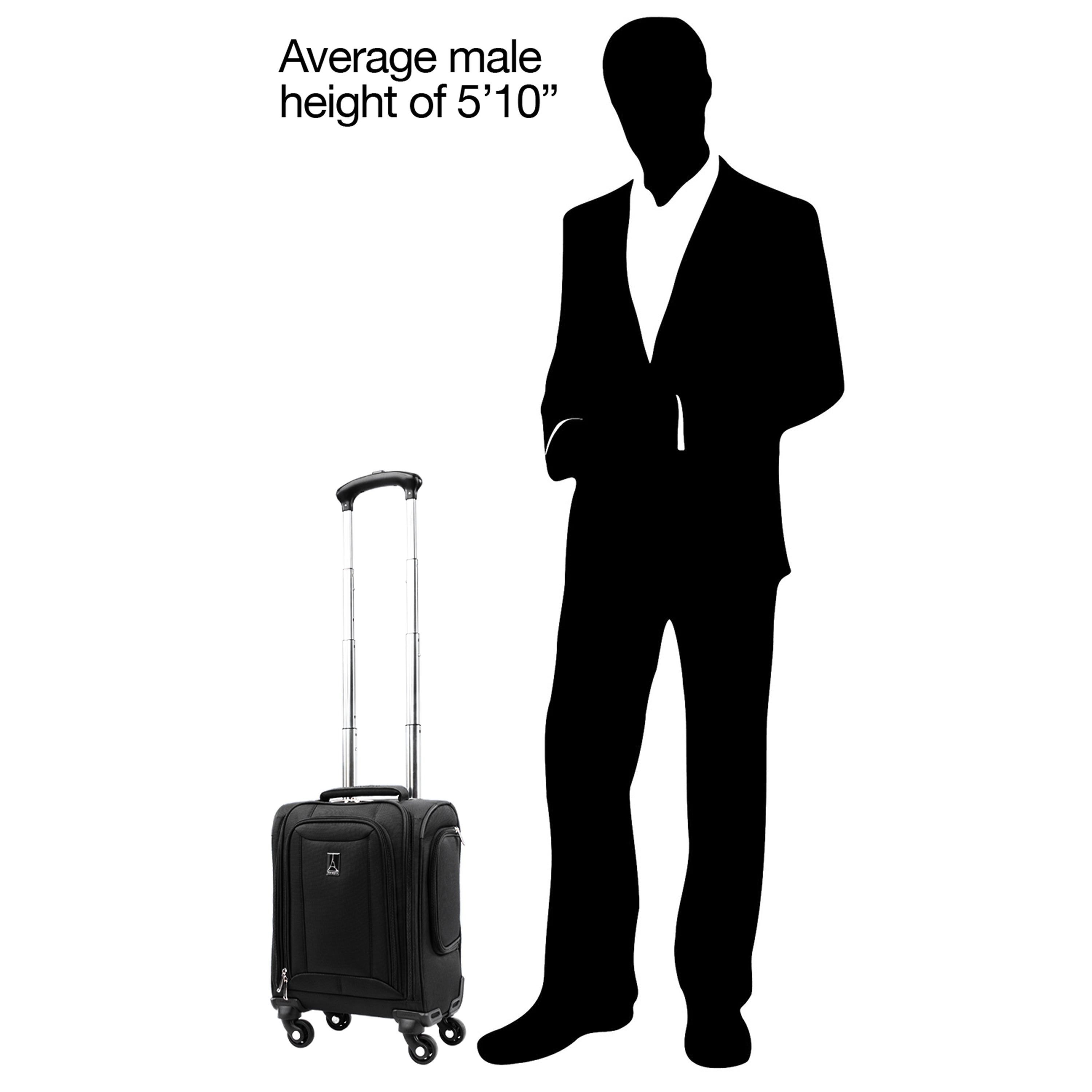 Travelpro WindSpeed Select Underseat Carry-On Spinner ( Black , One Size ) Black One Size U3