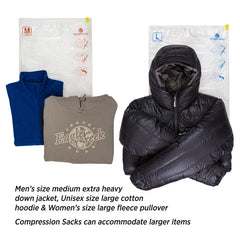 Eagle Creek Pack-It Compression Sac Set M/L ( Clear , M/L ) Clear M L U1