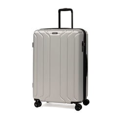 NONSTOP NEW YORK Luggage Expandable Spinner Wheels hard side shell Travel Suitcase Set 3 Piece Lightweight, TSA Lock, Double USB Port + 2 packing cubes Silver 3 Piece Set 20 24 28 U19
