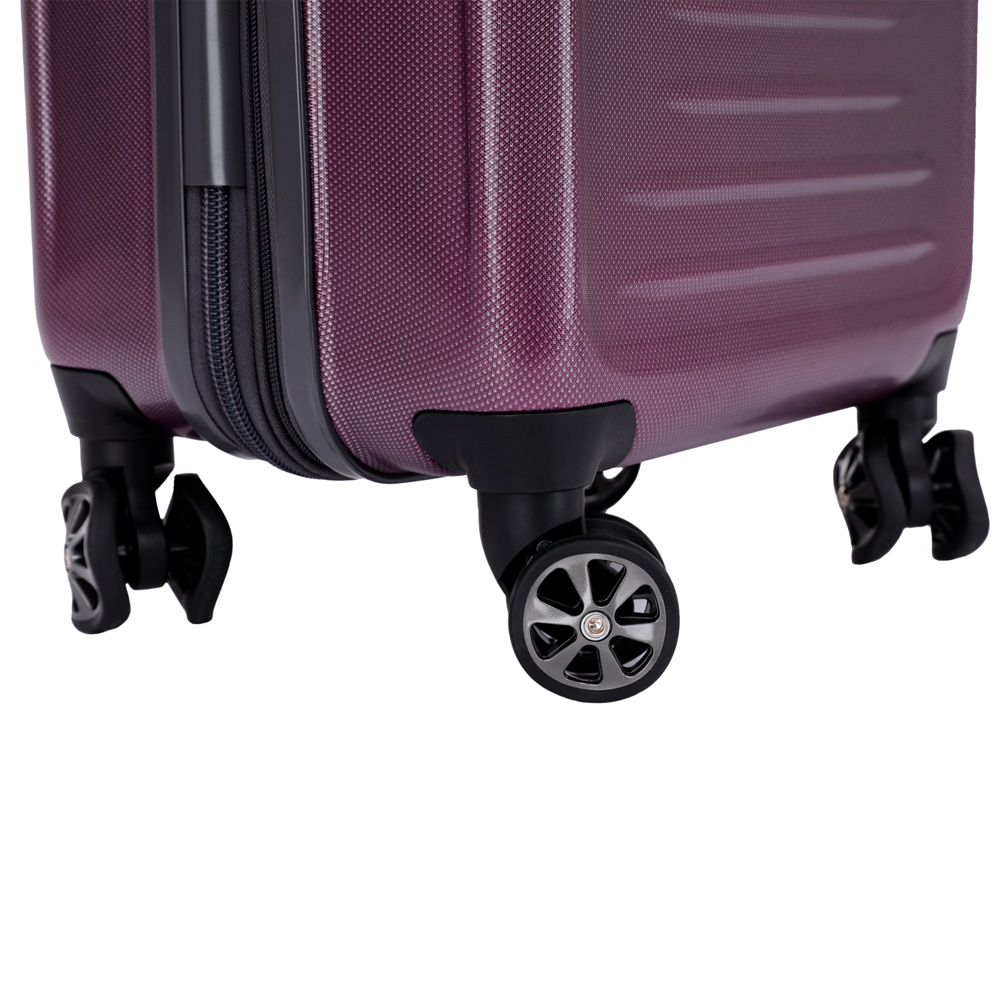 Spyder Rails 20 Inch Expandable Hardside Upright Suitcase with 360 Spinner Wheels, TSA Approved Lock ( Burgundy , 20" ) Burgundy 20 U1
