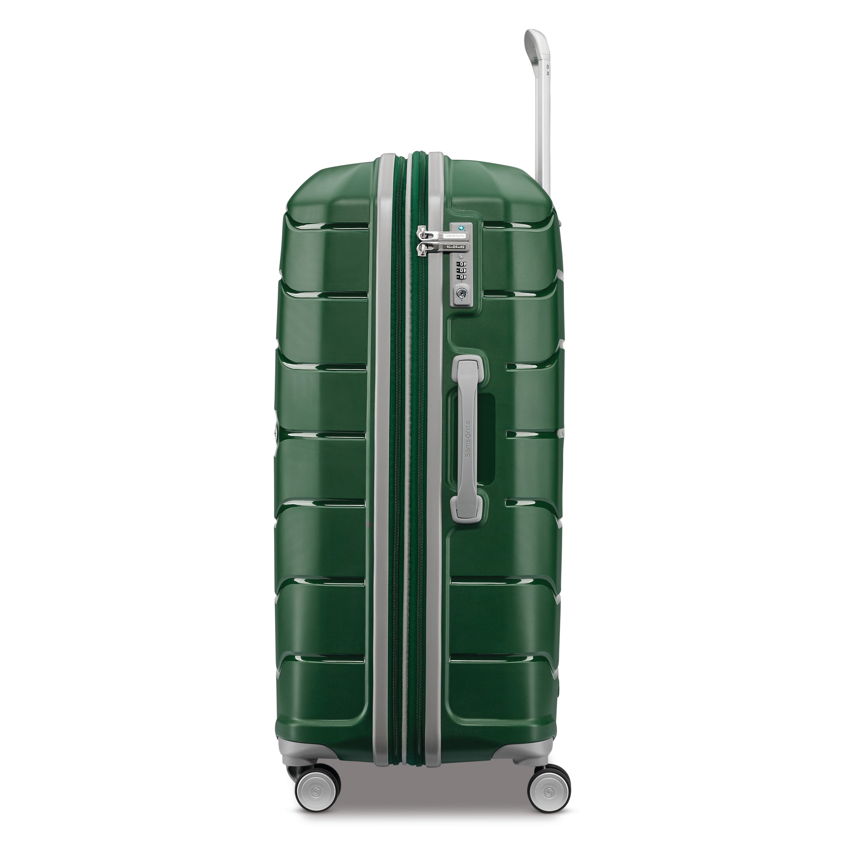 Samsonite Freeform Hardside Expandable with Double Spinner Wheels ( Pine Green , Checked-Large 28-Inch ) Pine Green Checked Large 28 Inch U1