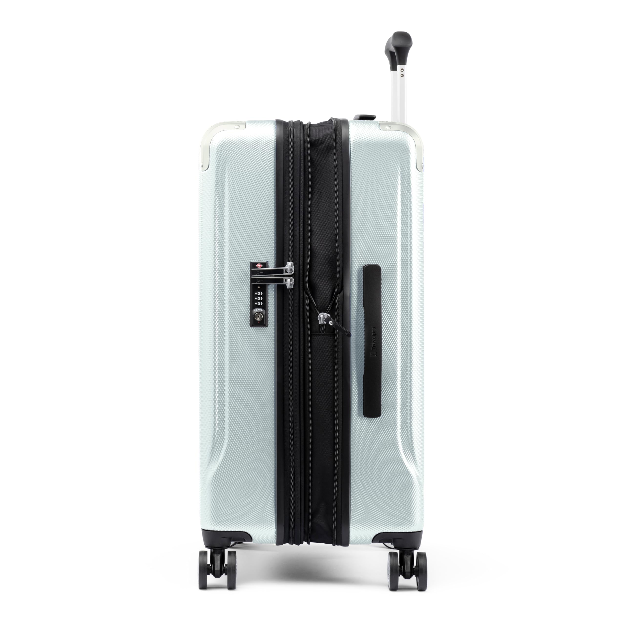 Travelpro Pathways 3 Hardside Expandable Luggage, 8 Spinner Wheels, Lightweight Hard Shell Suitcase, Checked Medium 25 Inch ( Cloud Grey , Checked Medium 25 Inch ) Cloud Grey Checked Medium 25 Inch U4