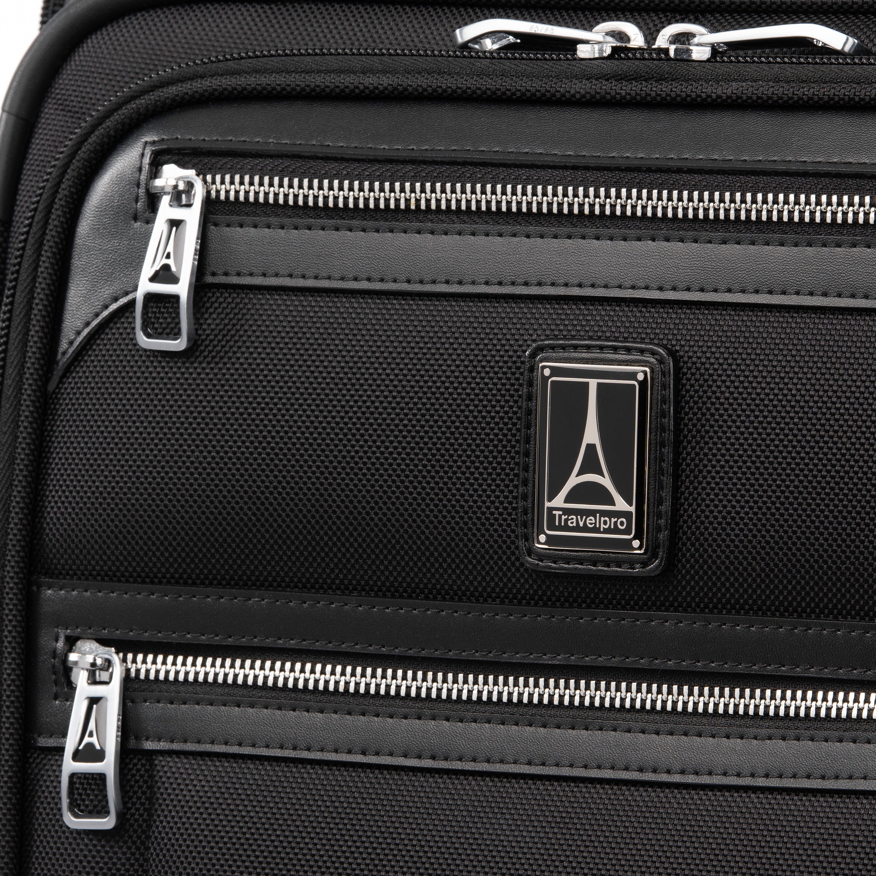 Travelpro Platinum Elite Softside Expandable Luggage, 2 Wheel Upright Suitcase, USB Port, Men and Women Shadow Black Carry On 22 Inch U6