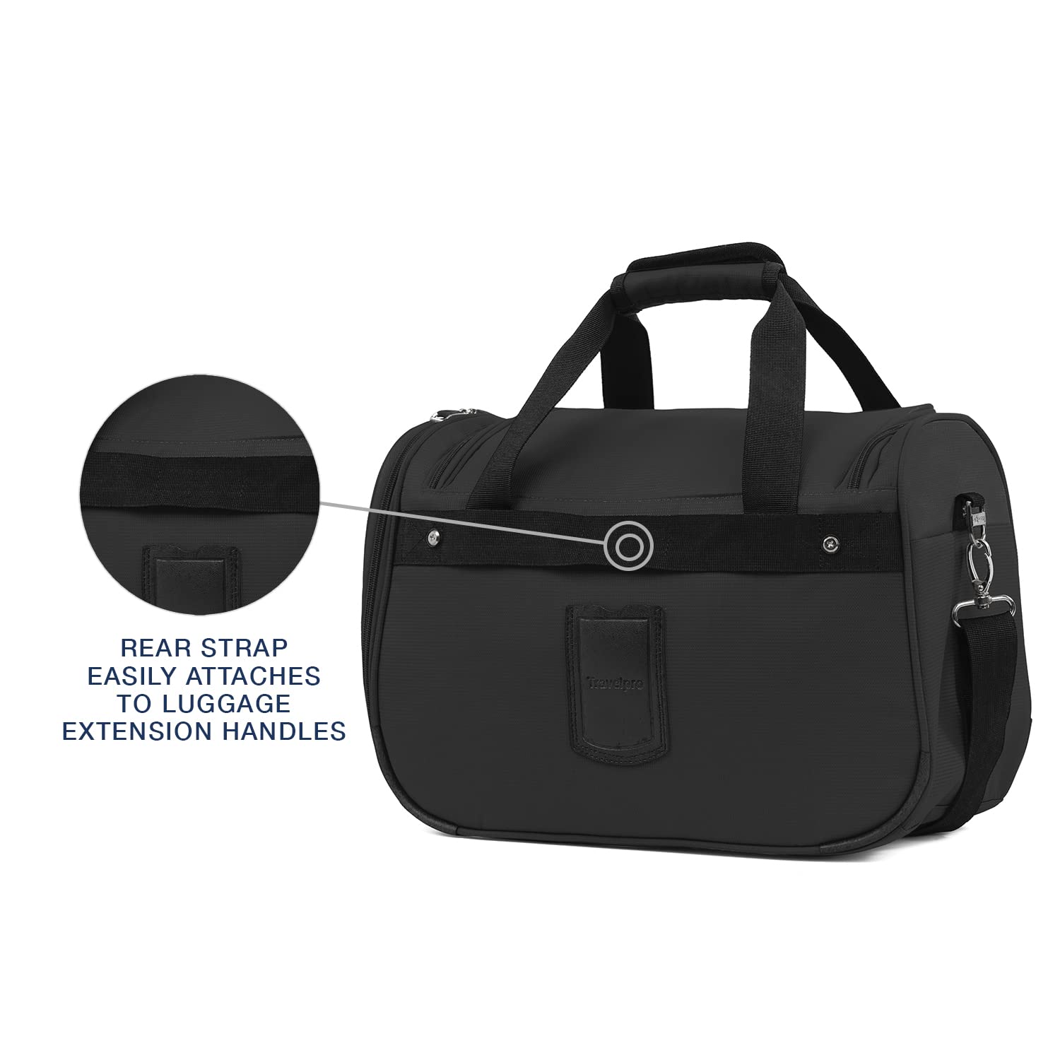 Travelpro Maxlite 5 Softside Lightweight Underseat Carry-On Travel Tote, Overnight Weekender Bag, Men and Women Black 18 Inch U12