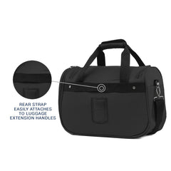 Travelpro Maxlite 5 Softside Lightweight Underseat Carry-On Travel Tote, Overnight Weekender Bag, Men and Women Black 18 Inch U12