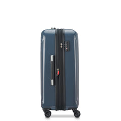 DELSEY Paris Helium Aero Hardside Expandable Luggage with Spinner Wheels ( Orion Blue , Checked-Medium 25 Inch ) Orion Blue Checked Medium 25 Inch U1