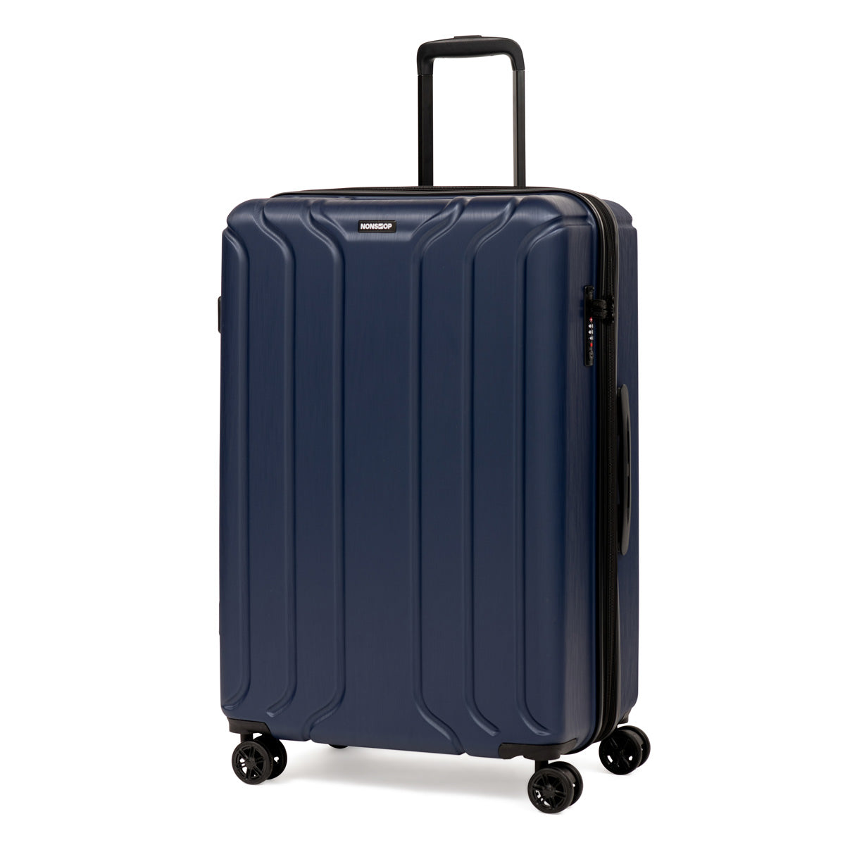 NONSTOP NEW YORK Luggage Expandable Spinner Wheels hard side shell Travel Suitcase Lightweight, TSA Lock, Double USB Port  ( Navy , 3-Piece Set (20/24/28) ) Navy 3 Piece Set 20 24 28 U32