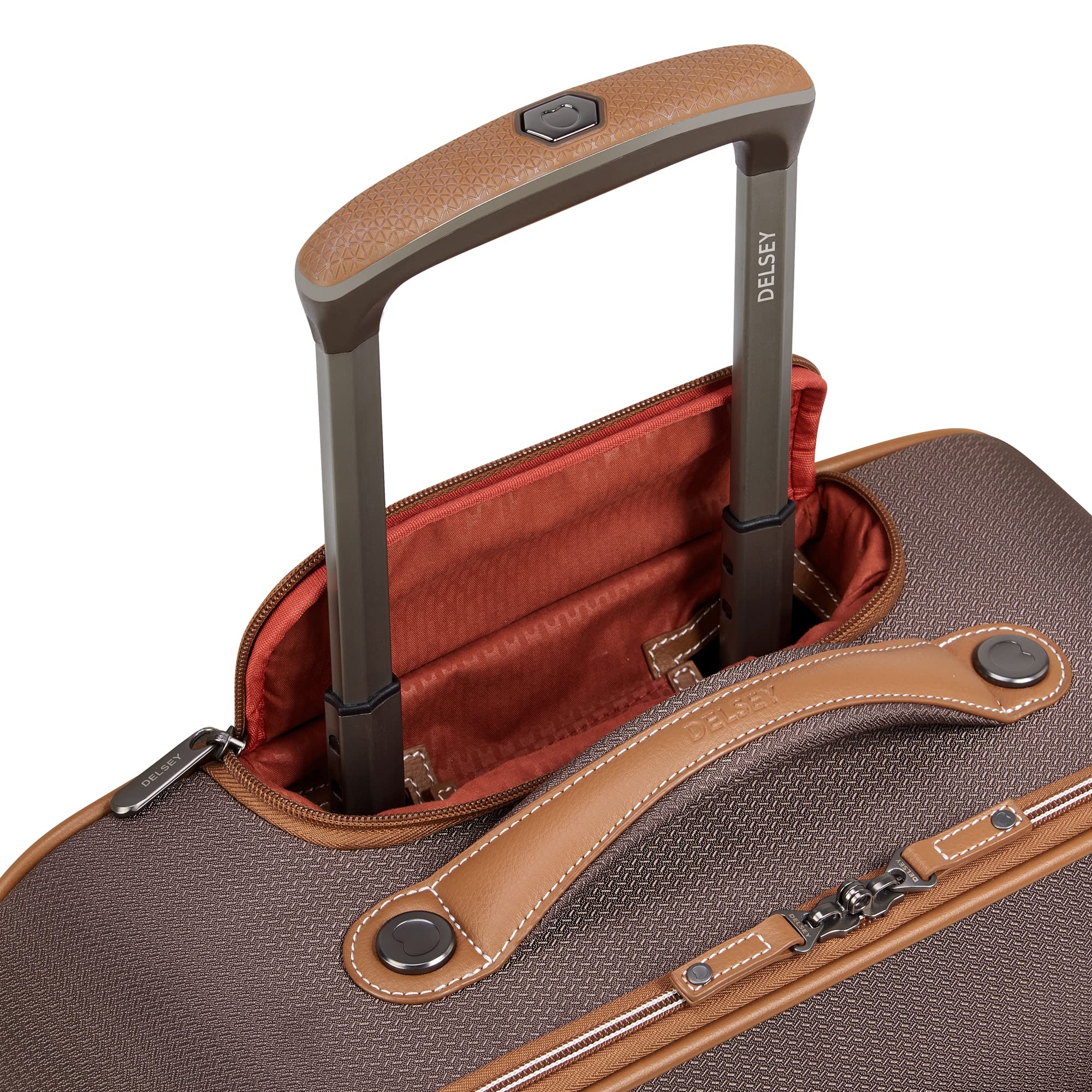 DELSEY Paris Chatelet Air 2.0 Softside Luggage Under-Seater with 2 Wheels ( Brown , Carry-on 16 Inch ) Brown Carry On 16 Inch U3