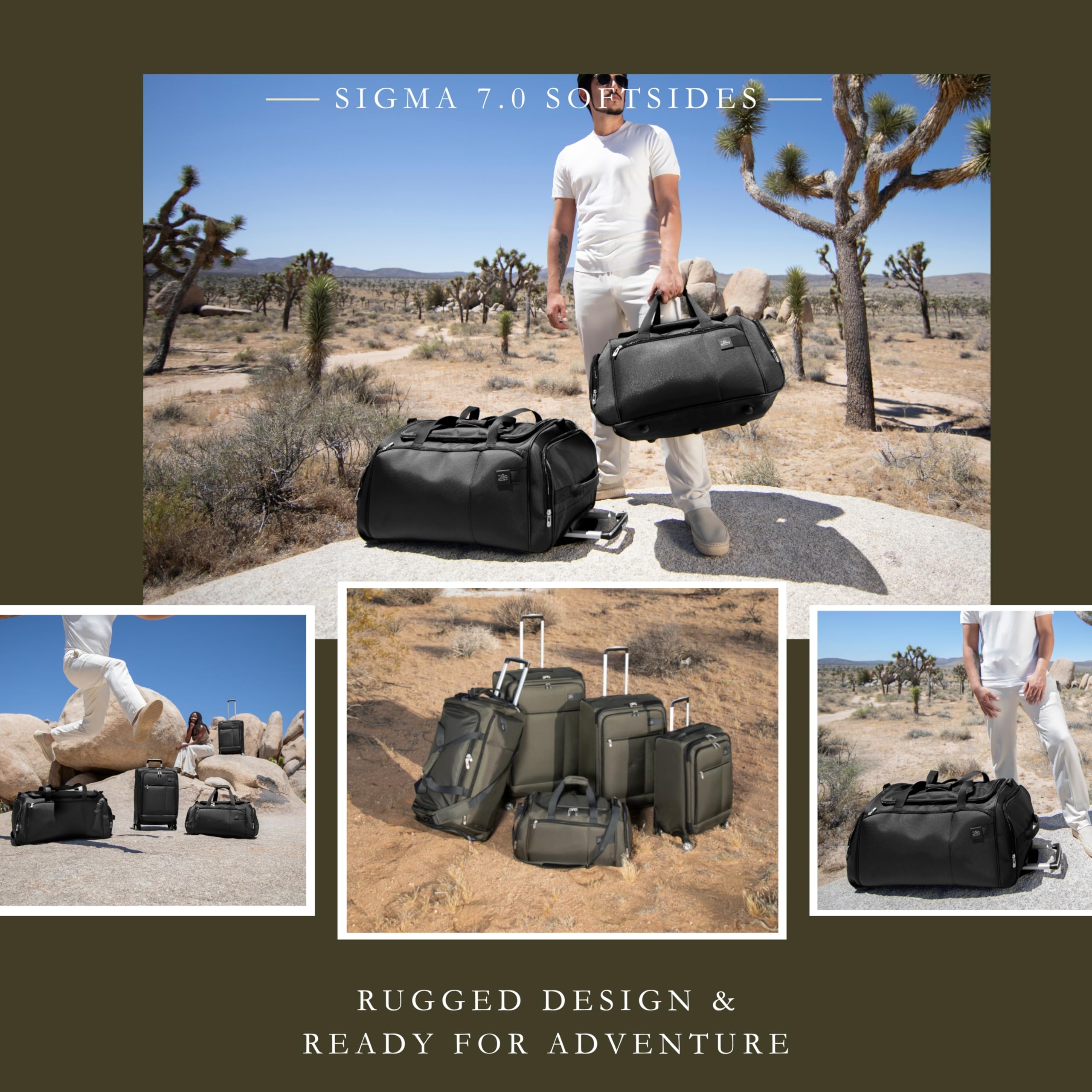 Skyway Luggage Sigma 7.0 Softside Rolling Duffel Bag  Extra Large Wheeled Travel Duffle with Telescoping Handle & Side Pockets, Ideal for Long Trips, Men and Women ( Black , 28" Rolling Duffel Bag ) Black 28 Rolling Duffel Bag U1