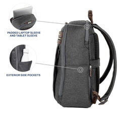 Travelpro Platinum Elite Laptop Travel Backpack, Fits up to 16 Inch Laptop, Business, Water Resistant, Men and Women ( Grey , 16 Inch ) Grey 16 Inch U1