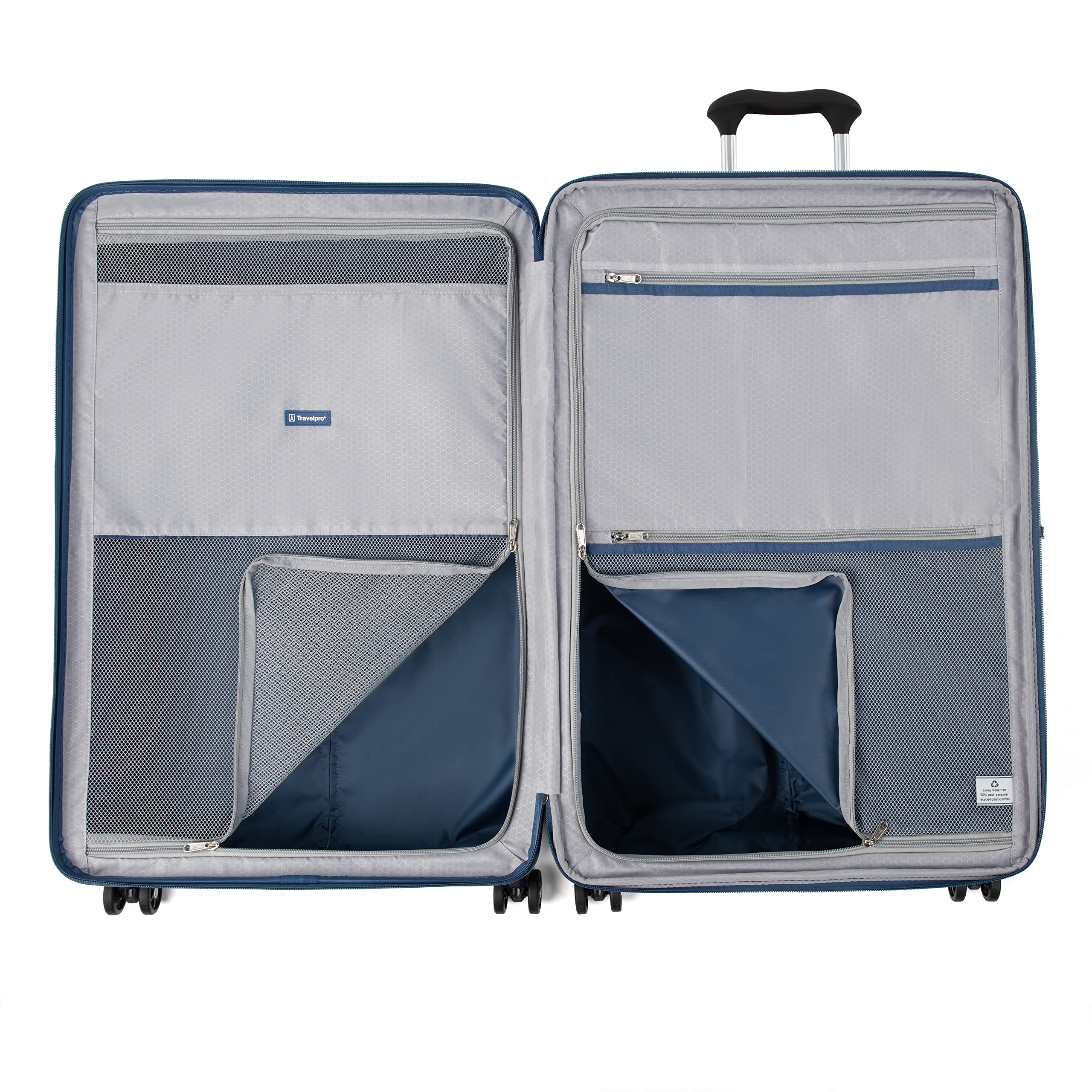 Travelpro Maxlite Air Hardside Expandable Luggage, 8 Spinner Wheels, Lightweight Hard Shell Polycarbonate ( Ensign Blue , Checked-Large 28-Inch ) Ensign Blue Checked Large 28 Inch U4
