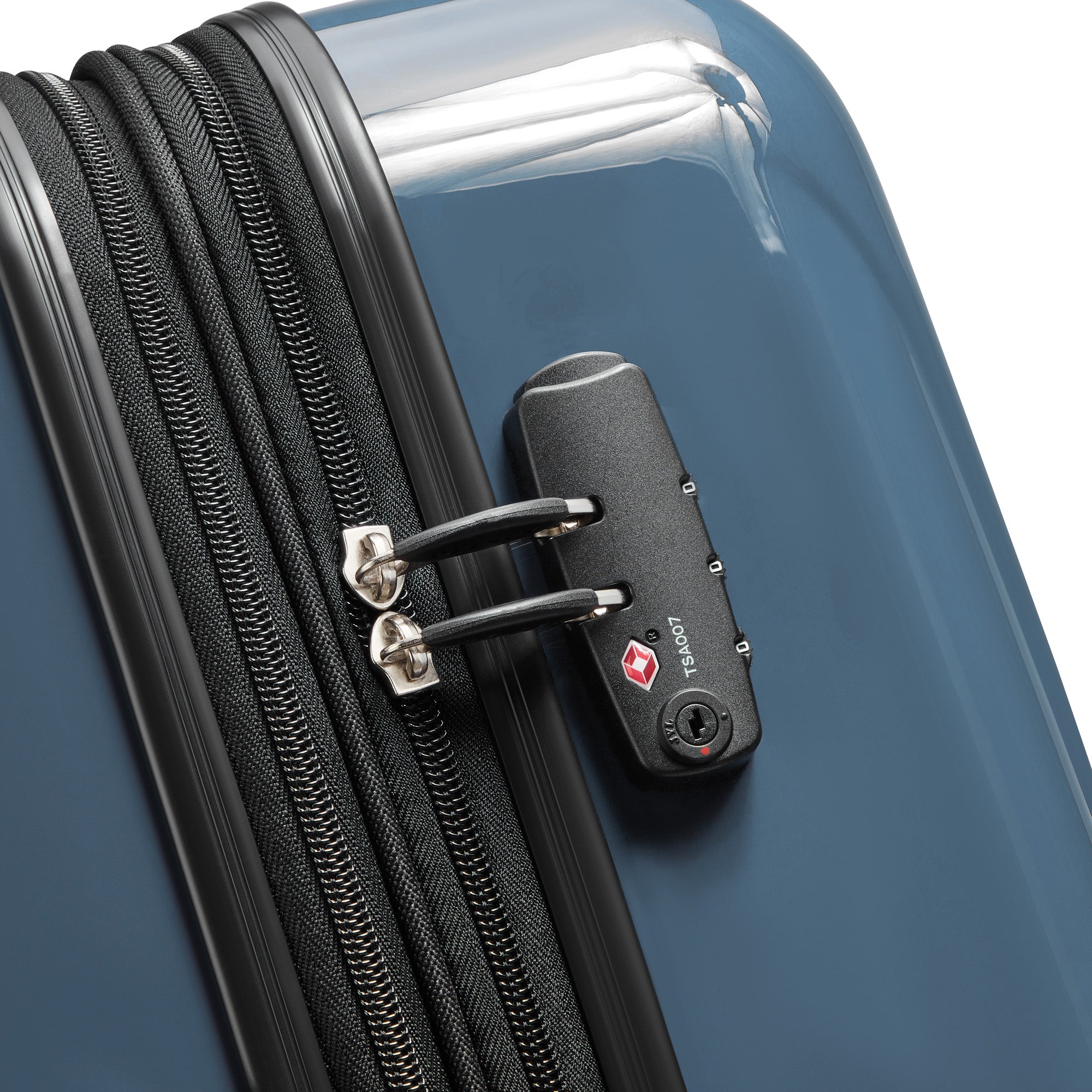 DELSEY Paris Helium Aero Hardside Expandable Luggage with Spinner Wheels ( Orion Blue , Checked-Medium 25 Inch ) Orion Blue Checked Medium 25 Inch U2