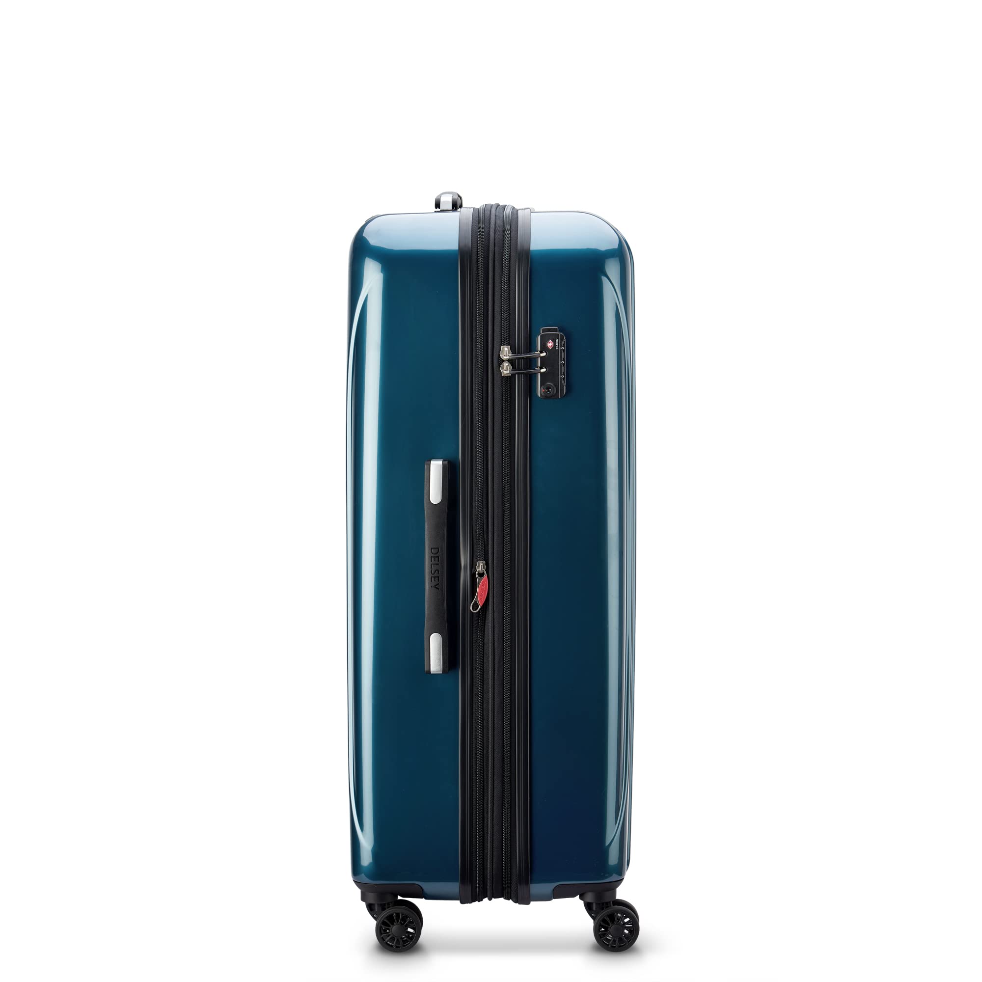 DELSEY Paris Helium Aero Hardside Expandable Luggage with Spinner Wheels ( Teal , Checked-Large 29 Inch ) Teal Checked Large 29 Inch U14