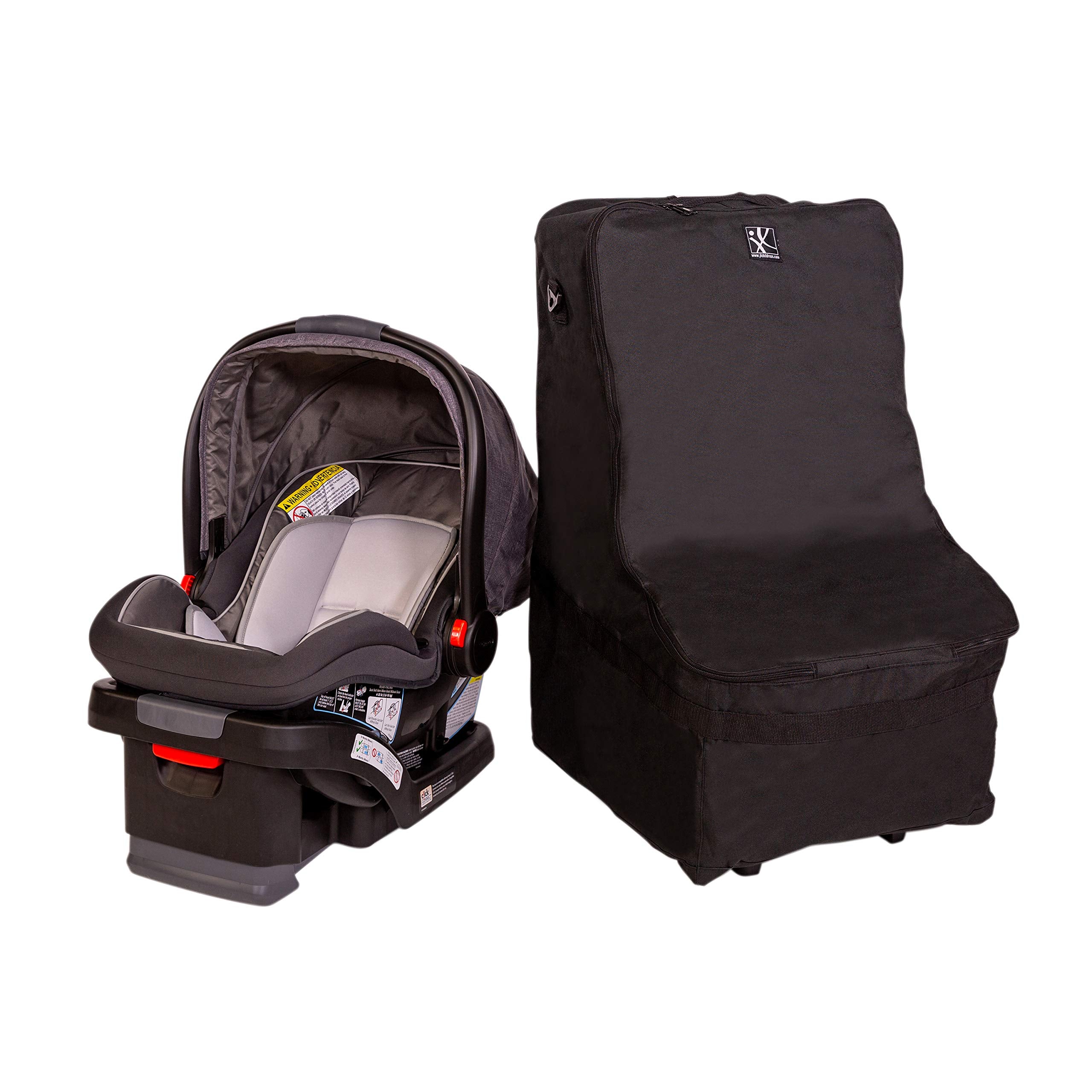 J.L. Childress Wheelie Car Seat Travel Bag ( Black , One Size ) Black One Size U1