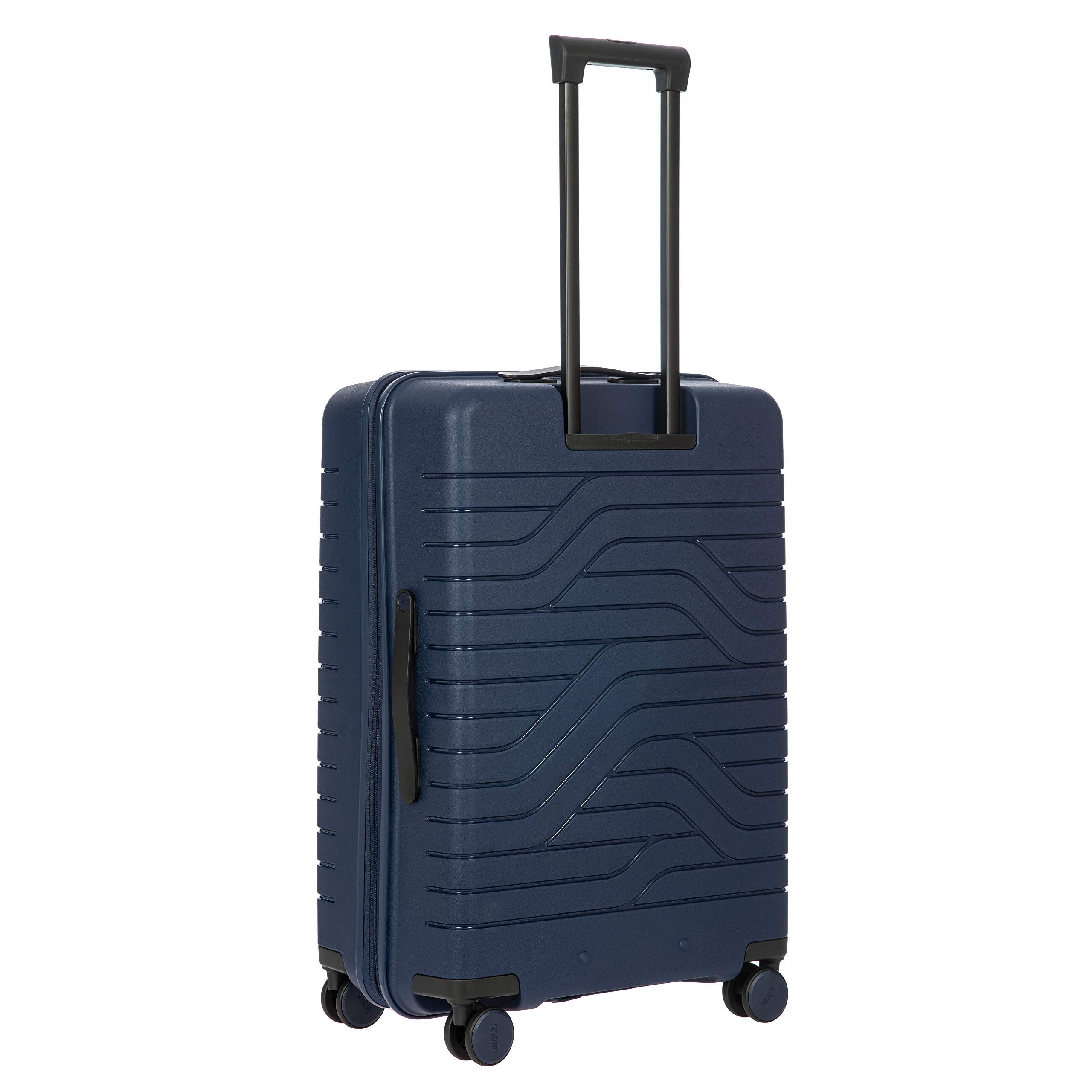 Brics B|Y Ulisse Expandable Spinner Suitcase, Lightweight Polypropylene Hard Shell Luggage with 360 Rubber-Coated Double Wheels, TSA-Approved Lock and Organized Interior - 28 Inch ( Ocean Blue , One Size ) Ocean Blue One Size U1