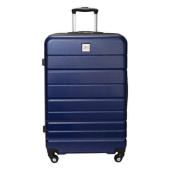 Skyway Epic 2.0 Hardside Lightweight and Durable ABS Shell Luggage, Spacious with Dual Spinning Wheels, Comfort Grip and Expandable, Men and Women ( Royal Blue , Checked-Large 28-inch ) Royal Blue Checked Large 28 Inch U1