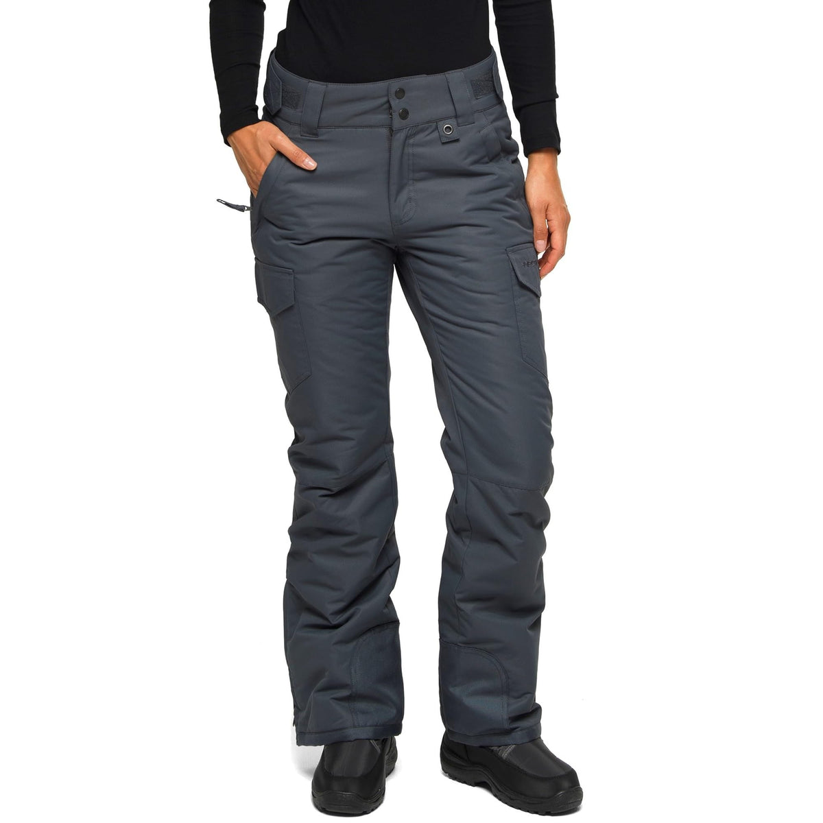 Arctix Women's Insulated Snowsports Cargo Pant ( Steel , Large/29" Inseam ) Steel Large 29 Inseam U1