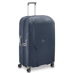 DELSEY Paris Clavel Hardside Expandable Luggage with Spinner Wheels BLUE JEAN Checked Large 30 Inch U5
