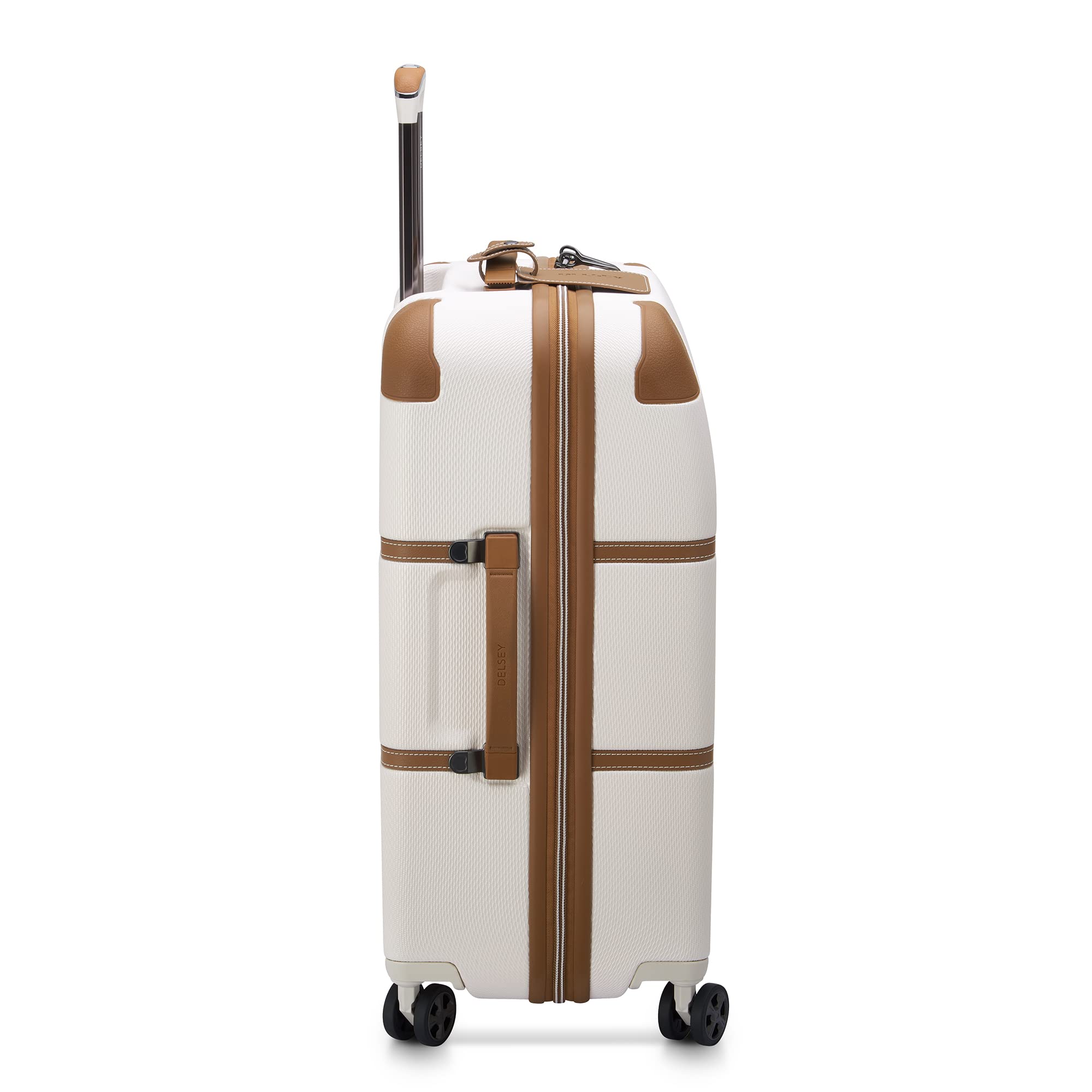 DELSEY Paris Chatelet Air 2.0 Hardside Luggage with Spinner Wheels ( Angora , Checked-Medium 24 Inch ) Angora Checked Medium 24 Inch U5