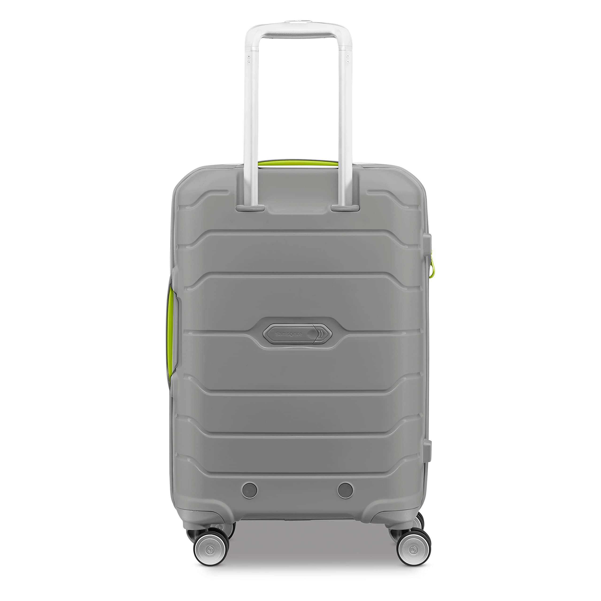 Samsonite Freeform Hardside Expandable with Double Spinner Wheels ( White/Grey , Carry-On 21-Inch ) White/Grey Carry On 21 Inch U5