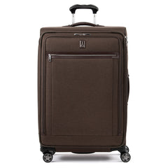 Travelpro Platinum Elite Softside Expandable Checked Luggage, 8 Wheel Spinner Large Suitcase, TSA Lock, Men and Women, Checked Large 29-Inch ( Rich Espresso Brown , Checked-Large 29-Inch ) Rich Espresso Brown Checked Large 29 Inch U2