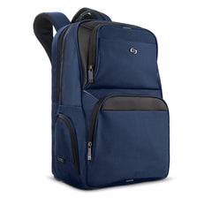 Solo New York Ambition Backpack – Stylish 17.3" Laptop Backpack with Tablet Pocket, Organizer Section, Padded Back & Straps – Perfect for Professionals & Travel ( Navy , One Size ) Navy One Size U1