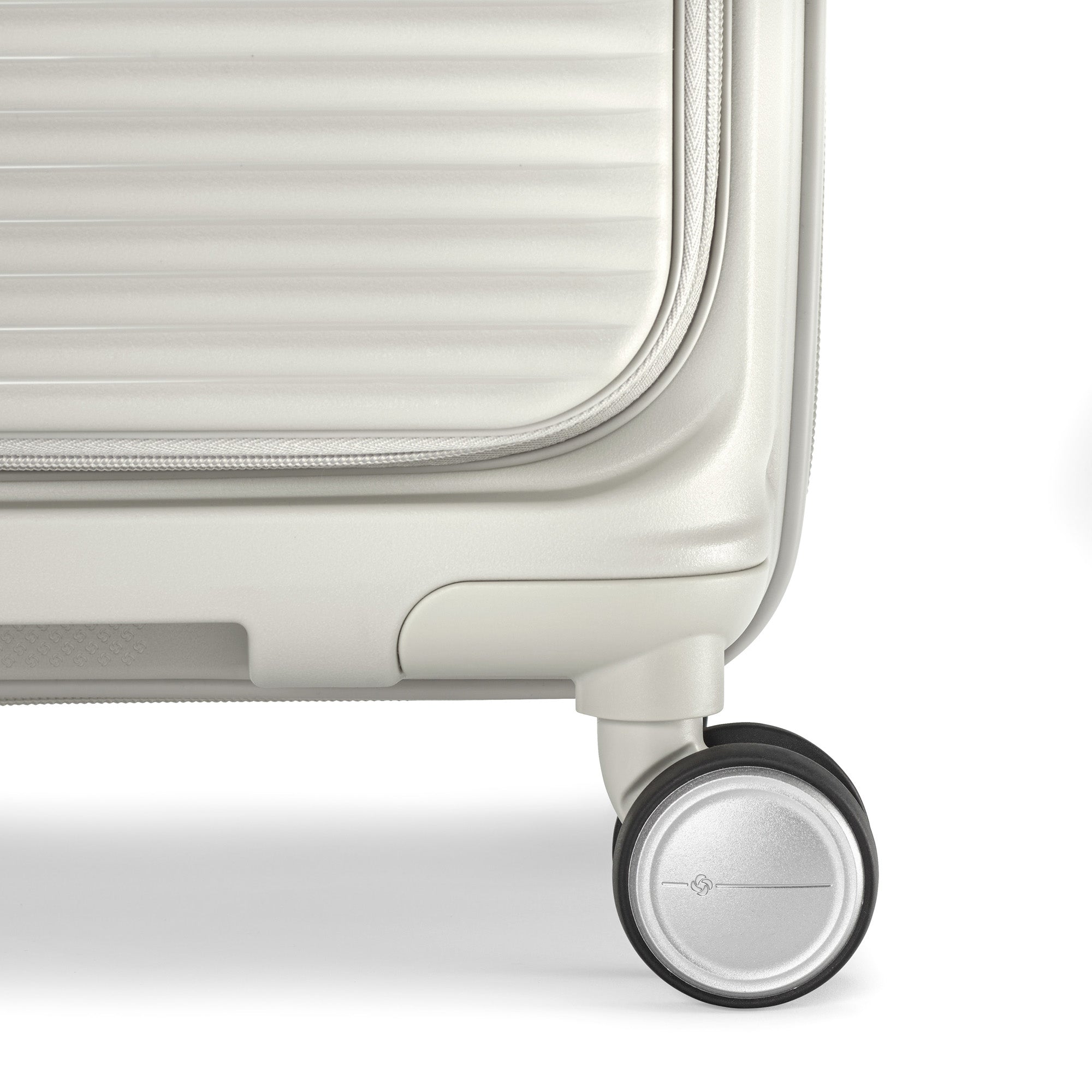 Samsonite Paralux Carry-On Luggage - Innovative Design - Quick Access Front Pocket - Dual Suspension Wheel Technology - TSA Lock - Expandable - Includes Removable Packing Cubes ( Stone Grey , Carry-On Spinner ) Stone Grey Carry On Spinner U3
