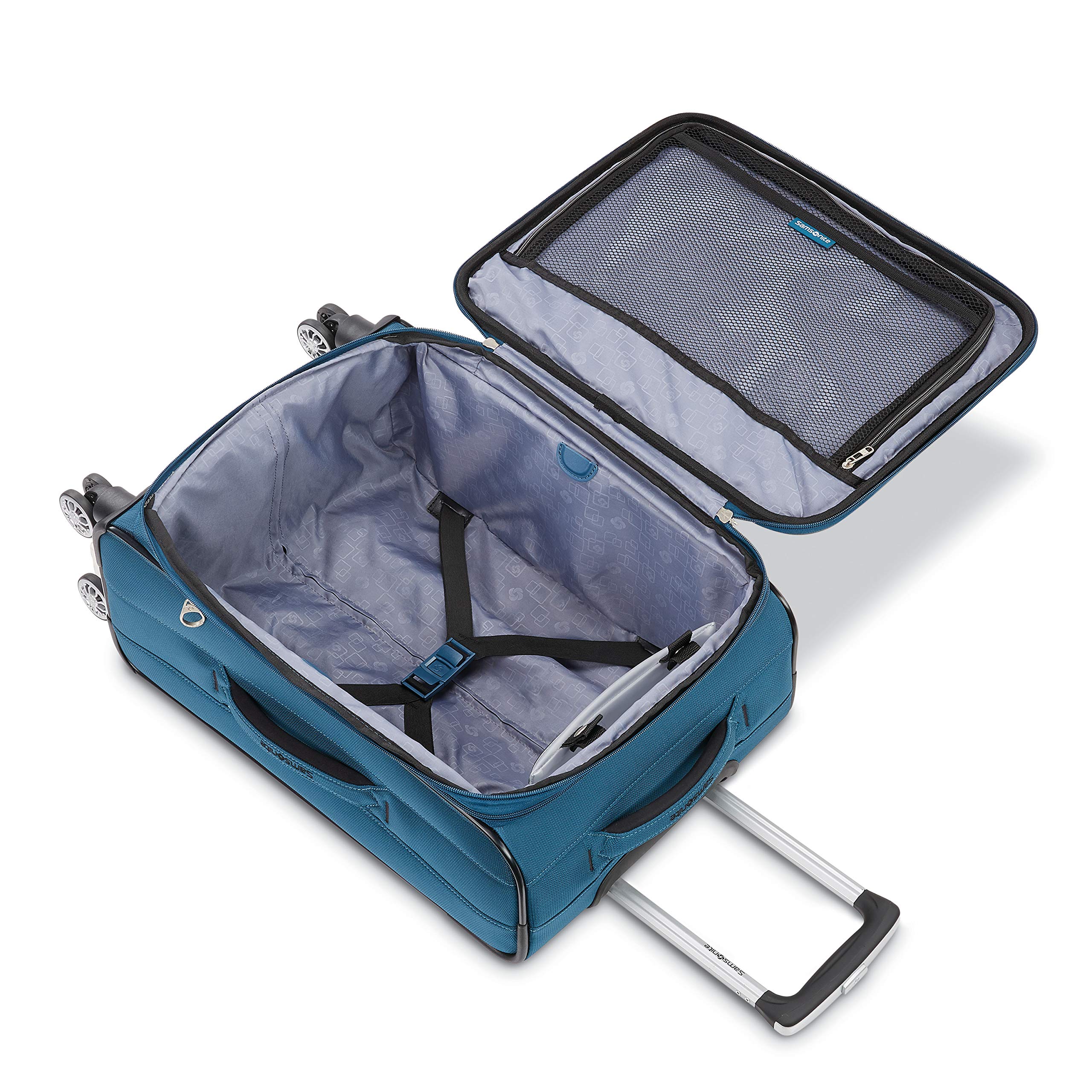Samsonite Ascella X Softside Expandable Luggage with Spinner Wheels ( Teal , Carry-On 20-Inch ) Teal Carry On 20 Inch U1
