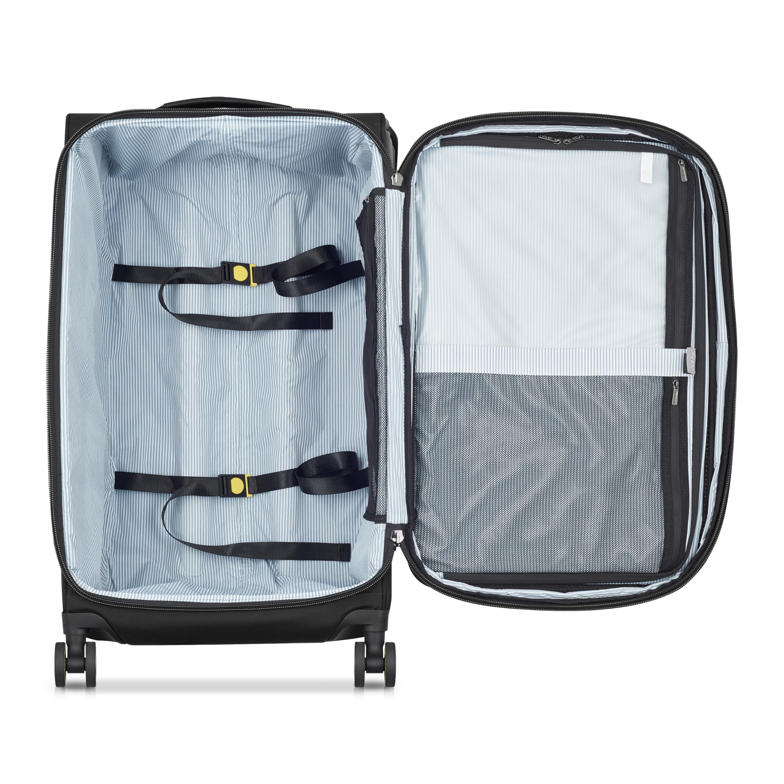 DELSEY Paris Wagram Softside Expandable Luggage with Spinner Wheels ( Black , Checked 26 Inch Trunk ) Black Checked 26 Inch Trunk U1