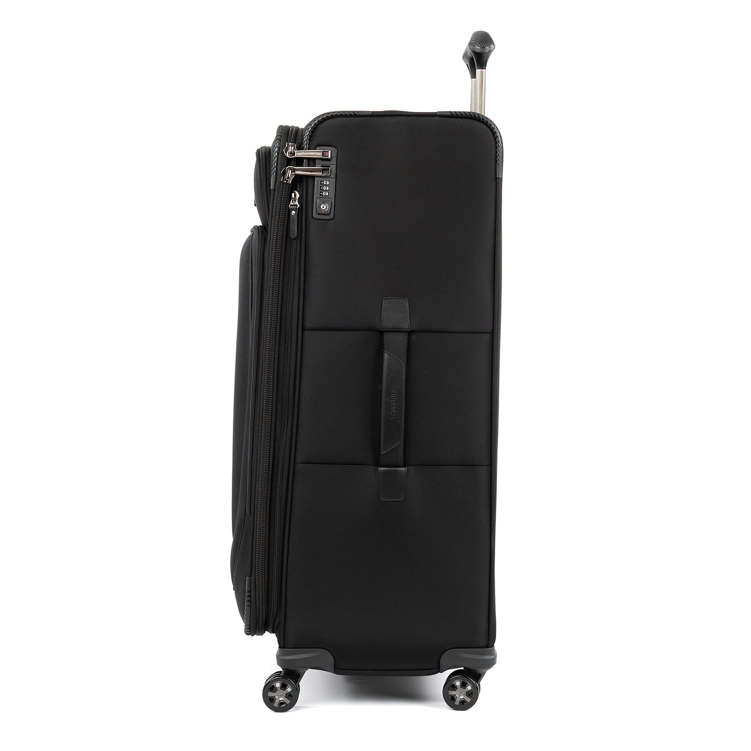 Travelpro Crew Versapack Softside Expandable Spinner Wheel Luggage ( Jet Black , Checked-Large 29-Inch ) Jet Black Checked Large 29 Inch U6