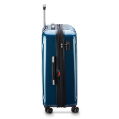 DELSEY Paris Helium Aero Hardside Expandable Luggage with Spinner Wheels ( Teal , Checked-Medium 25 Inch ) Teal Checked Medium 25 Inch U30