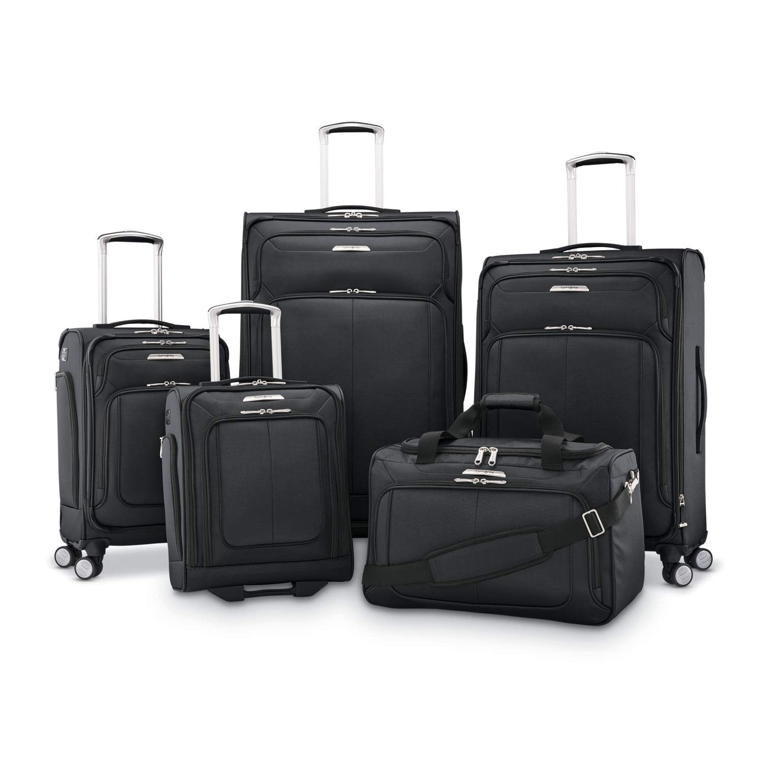 Samsonite SoLyte DLX 29-Inch Expandable Spinner ( Midnight Black , Checked-Large 29-Inch ) Midnight Black Checked Large 29 Inch U1
