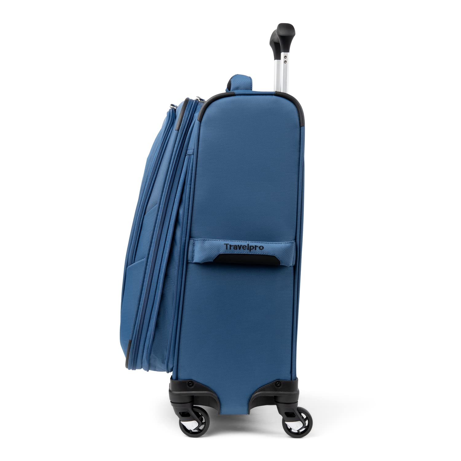 Travelpro Maxlite 5 Softside Expandable Luggage with 4 Spinner Wheels, Lightweight Suitcase, Men and Women Ensign Blue Carry On 21 Inch U38