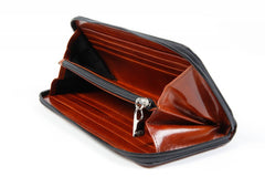 Bosca Old Leather Zip Around Wallet ( Amber Brown , One Size ) Amber Brown One Size U2